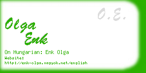 olga enk business card